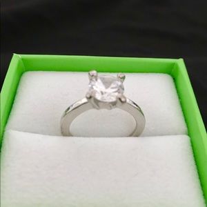 Sterling silver and CZ ring